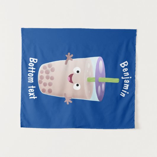 Niedlicher Cartoon-Charakter Wandteppich (Vorderseite (Horizontal))