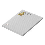 Niedlicher Cartoon Chat Notepad Notizblock (Rotiert)