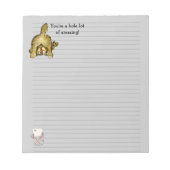 Niedlicher Cartoon Chat Notepad Notizblock (Vorderseite)