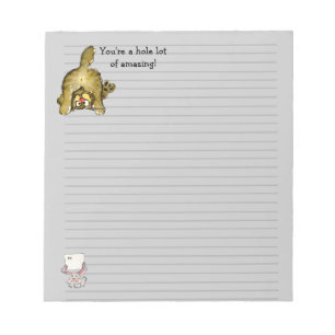 Niedlicher Cartoon Chat Notepad Notizblock
