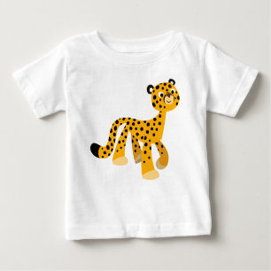 Niedlicher Cartoon Cheetah Baby T - Shirt