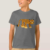 Niedlicher Cartoon Cheetah Children T - Shirt