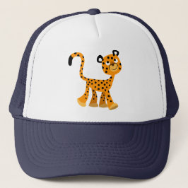 Niedlicher Cartoon Cheetah Hat Truckerkappe