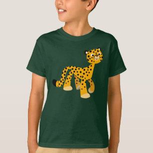 Niedlicher Cartoon Cheetah Kinder T - Shirt