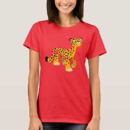 Niedlicher Cartoon Cheetah T - Shirt