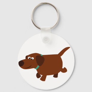 Niedlicher Cartoon Chocolate Labrador Schlüsselanh Schlüsselanhänger