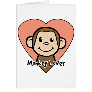 Niedlicher Cartoon Clip Art Lächeln Affe Liebe im