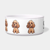 Niedlicher Cartoon Cocker Spaniel Puppy personaliz