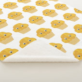 Niedlicher Cartoon Cornflaumenmuster Sherpadecke (3/4)