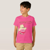 Niedlicher Cartoon Cowboy Ping mit Lariat Kinder T T-Shirt (Vorne ganz)