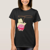 Niedlicher Cartoon Cowboy Ping mit Lariat T - Shir T-Shirt (Vorderseite)