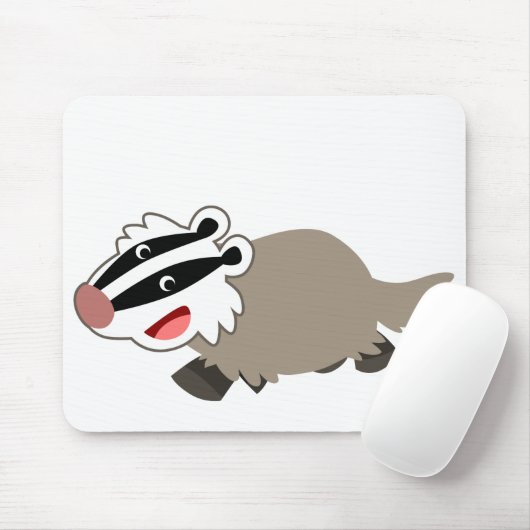 Niedlicher Cartoon-Dachs Mousepad (Mit Mouse)