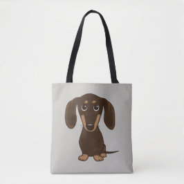 Niedlicher Cartoon-Dackel-Hund der Tasche
