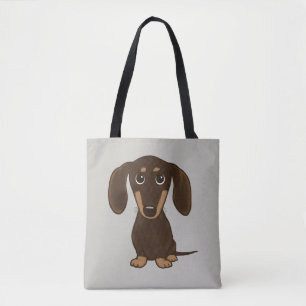 Niedlicher Cartoon-Dackel-Hund der Tasche