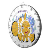 Niedlicher Cartoon Dartscheibe (Vorderseite rechts)