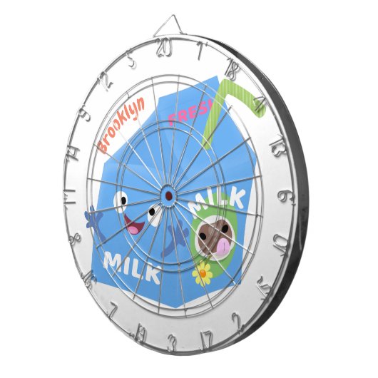 Niedlicher Cartoon Dartscheibe (Vorderseite rechts)