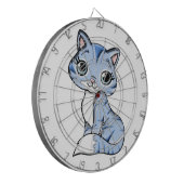 Niedlicher Cartoon Dartscheibe (Vorderseite Links)