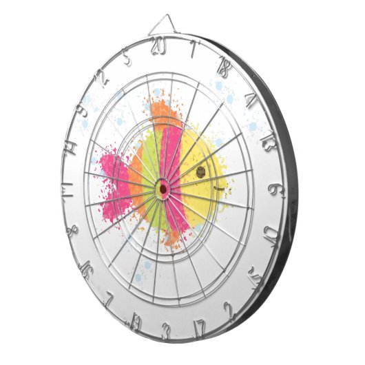 Niedlicher Cartoon Dartscheibe (Vorderseite rechts)