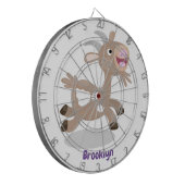 Niedlicher Cartoon Dartscheibe (Vorderseite Links)