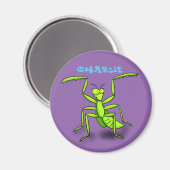 Niedlicher Cartoon der Gottesanbeterin Magnet (Vorderseite/Rückseite)