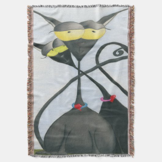 Niedlicher Cartoon der Katze Decke (Vorderseite Vertikal)