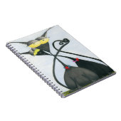 Niedlicher Cartoon der Katze Notizblock (Rechte Seite)