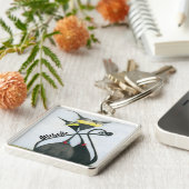 Niedlicher Cartoon der Katze Schlüsselanhänger (Seite)