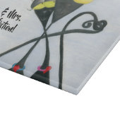 Niedlicher Cartoon der Katze Schneidebrett (Ecke)