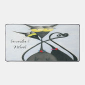 Niedlicher Cartoon der Katze Schreibtischunterlage (Vorderseite)