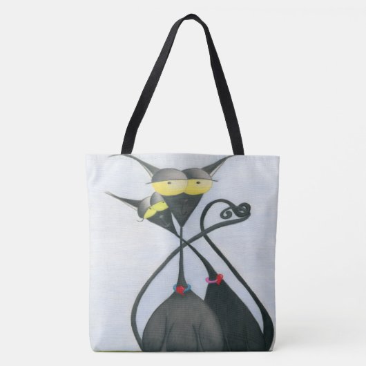 Niedlicher Cartoon der Katze Tasche (Vorderseite)