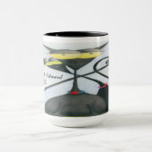 Niedlicher Cartoon der Katze Tasse (Zentrum)