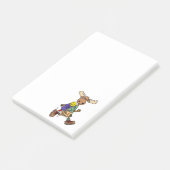 Niedlicher Cartoon der Moose Hiker Post-it Klebezettel (angewinkelt)