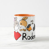 Niedlicher Cartoon der Nagetiere der Liebe I Tasse (Zentrum)