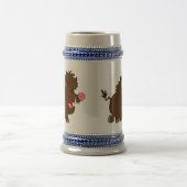 Niedlicher Cartoon, der wilder Eberstein-Tasse Bierglas (Mittel)