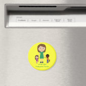 Niedlicher Cartoon des weltbesten Kindergartenlehr Magnet (In Situ (Geschirrspüler))