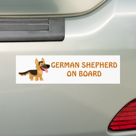 Niedlicher Cartoon Deutscher Schäferhund Autoaufkl Autoaufkleber (Auf Auto)