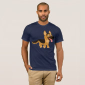 Niedlicher Cartoon Deutscher Schäferhund T - Shirt (Vorne ganz)