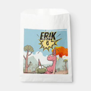 Niedlicher Cartoon Dinosaur Geburtstag Geschenktütchen