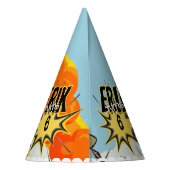 Niedlicher Cartoon Dinosaur Geburtstag Partyhütchen (Rückseite)