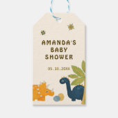 Niedlicher Cartoon Dinosaur Kinderdusche Geschenkanhänger (Vorderseite)