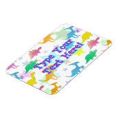 Niedlicher Cartoon Dinosaur Muster Magnet (Linke Seite)