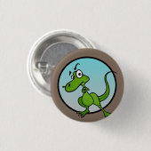 NIEDLICHER CARTOON DINOSAUR RUNDSCHALTER BUTTON (Vorne & Hinten)