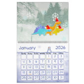 Niedlicher Cartoon Dinosaurier Kinderkalender Kalender (Jan 2026)
