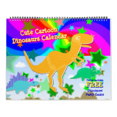 Niedlicher Cartoon Dinosaurier Kinderkalender Kalender (Titelbild)
