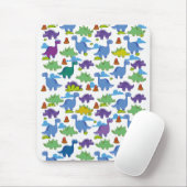 Niedlicher Cartoon Dinosaurier Mousepad (Mit Mouse)