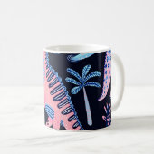 Niedlicher Cartoon Dinosaurier-Muster. Kaffeetasse (VorderseiteRechts)