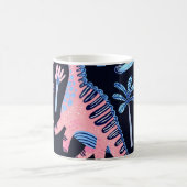 Niedlicher Cartoon Dinosaurier-Muster. Kaffeetasse (Mittel)