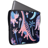 Niedlicher Cartoon Dinosaurier-Muster. Laptopschutzhülle (Vorne Rechts)