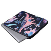 Niedlicher Cartoon Dinosaurier-Muster. Laptopschutzhülle (Vorne Knopf)