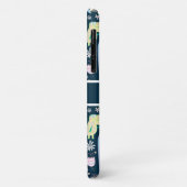 Niedlicher Cartoon Dinosaurier Muster Name Dunkelb Case-Mate iPhone Hülle (Hinten/Links)